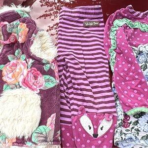 Matilda Jane Pink and Purple Kids Matching Set